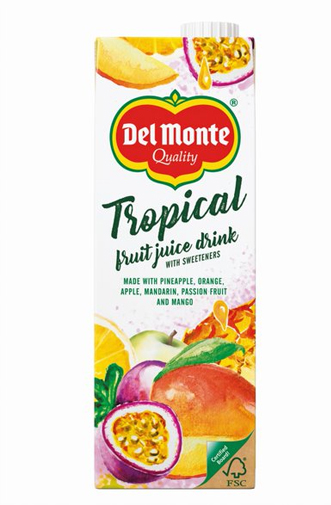 Del Monte Europe Bricks Original 1L Tropical Juice Drink